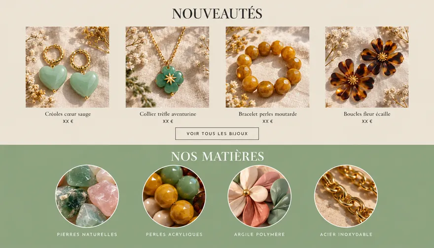 Proposition C, accueil, milieu de page
